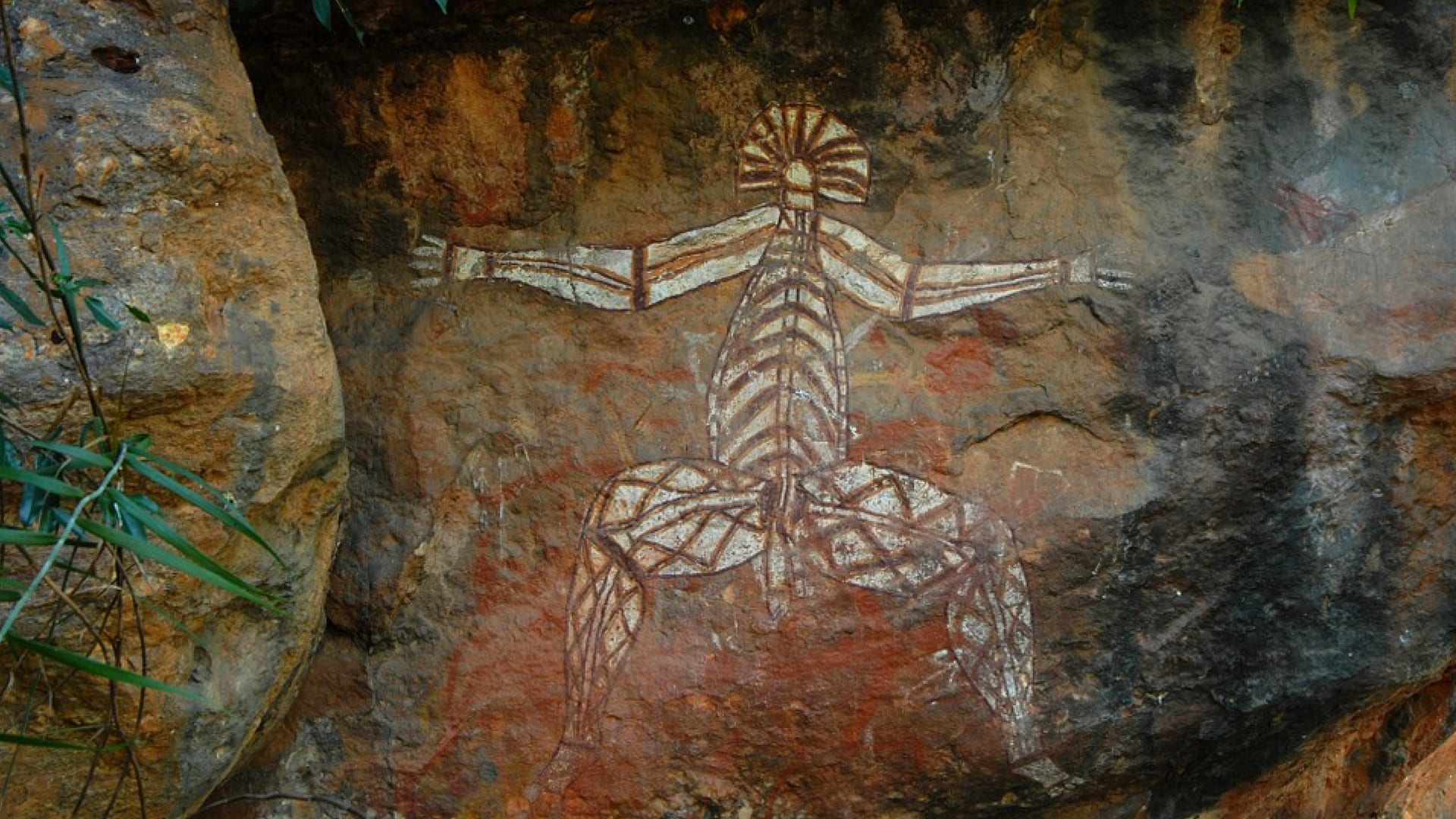Visit Australia for: An Aboriginal rock painting in Kakadu