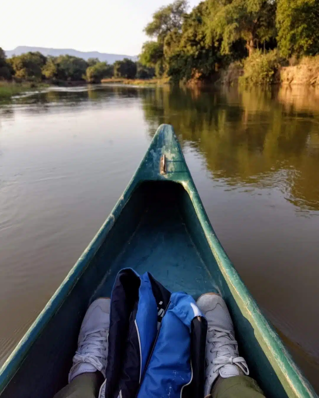 Canoeing in Zambia