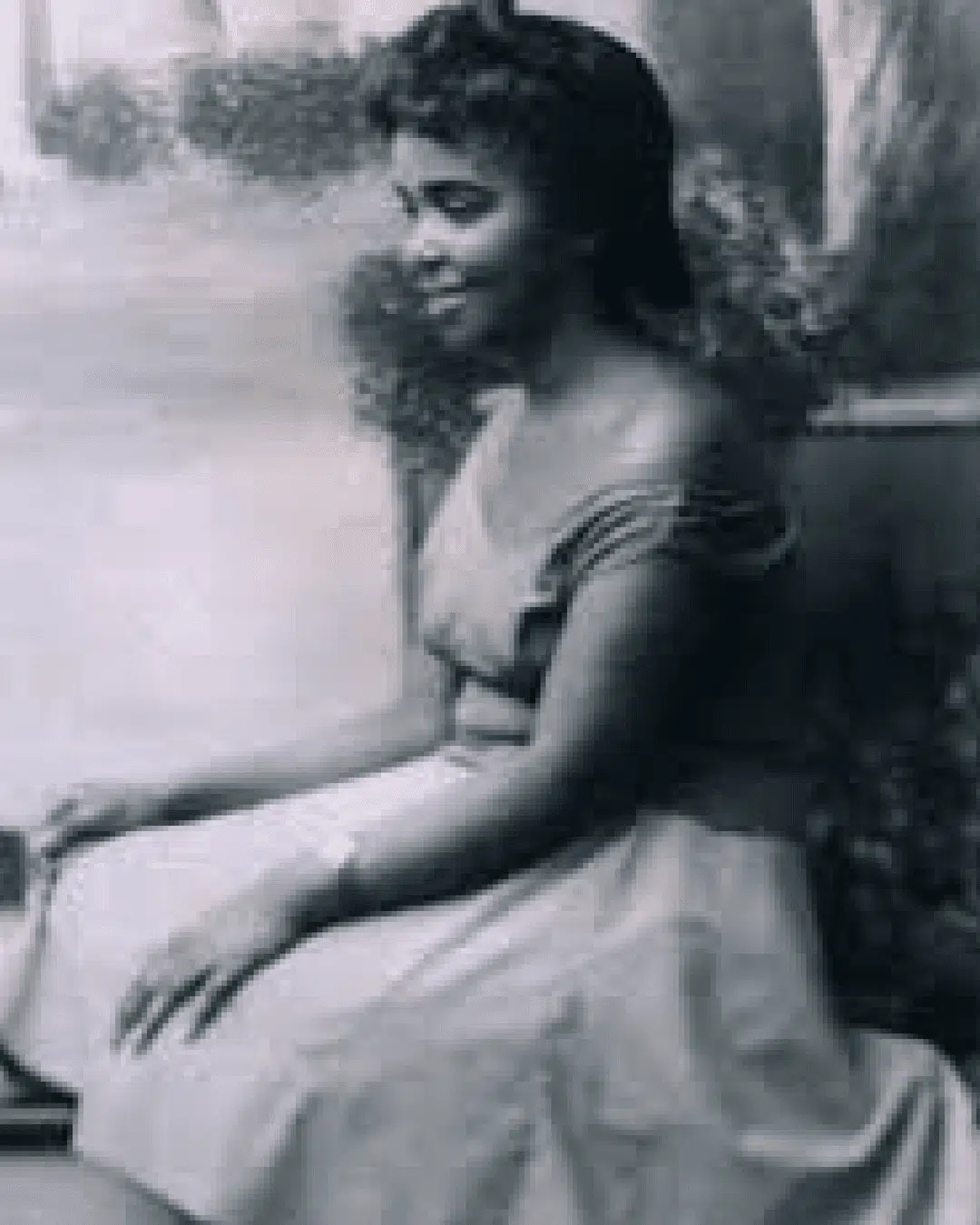 A young Cesaria Evora