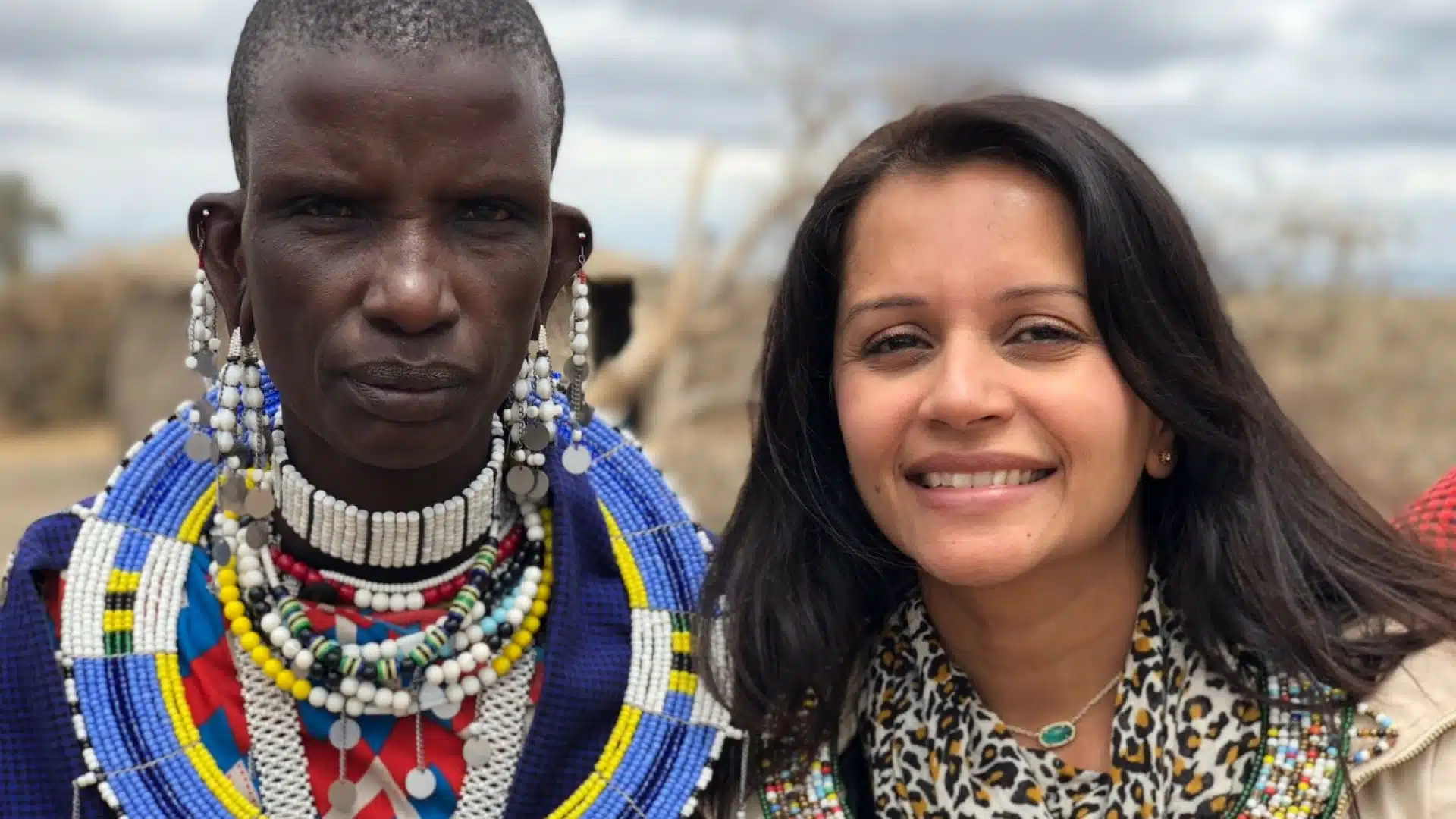 Zarna Patel with Maasai
