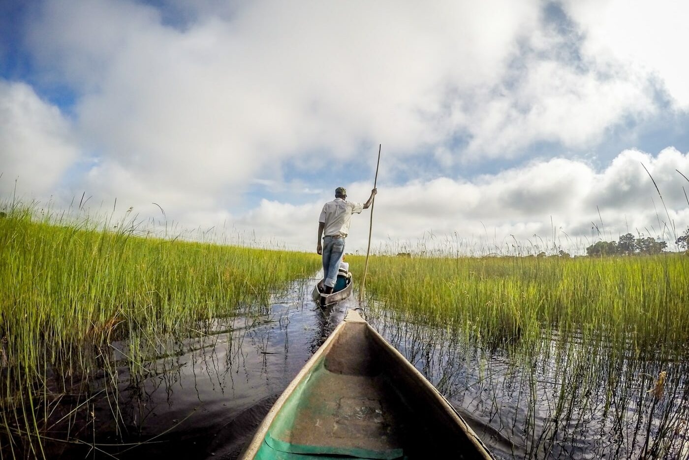 Mokoro Canoe Trip On The Okavango Delta.