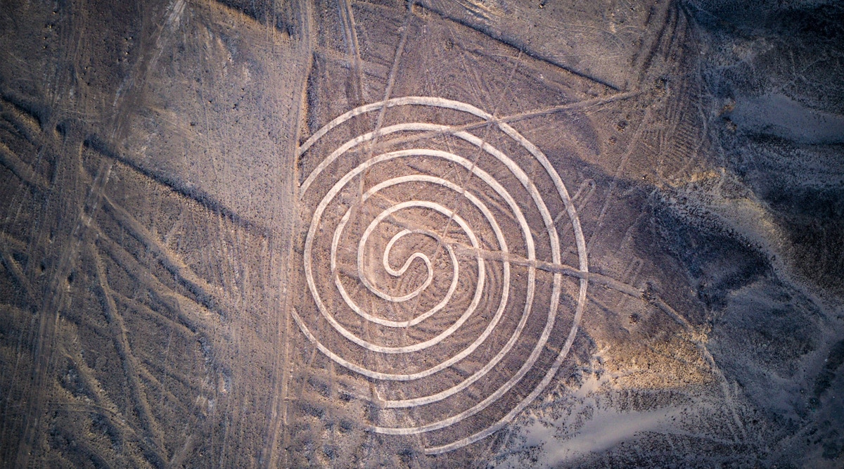 View On "the Circle" One Of The Nazca Lines.